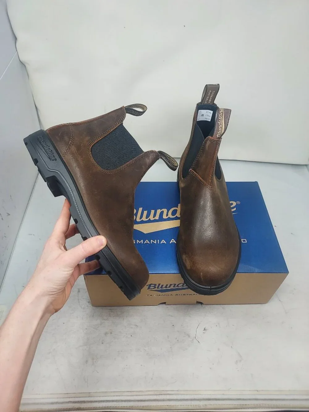 Blundstone MENS Antique Brown Chelsea Boot